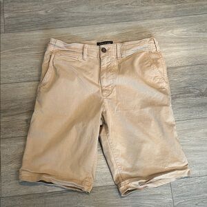 American Eagle Outfitters Light Tan Flat‎ Front Shorts Waist 30